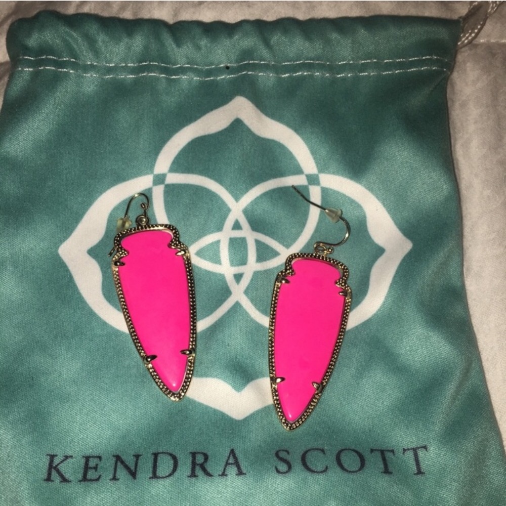 Kendra Scott Neon Pink Skylar Earrings